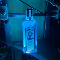 Stand led bottiglie lampada gin tonic Bombay