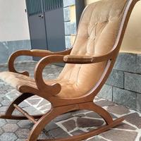 Poltrona a dondolo Vintage Stile Classico