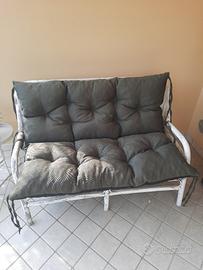 Cuscinone doppio per panchina da giardino