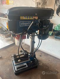 Trapano a colonna Scheppach 500W + morsa + staffa