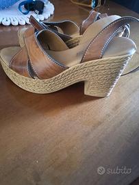 Sandali simil pelle, sughero, bracciale
