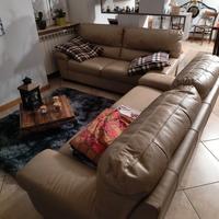 Divano in pelle Poltrone Sofà da 2 posti