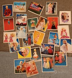 Lotto 25 figurine panini Barbie,1993 con velina