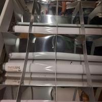 5 PLAFONIERE NEON 18W DA SOFFITTO