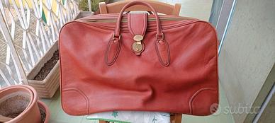 Lotto 3 valigie pelle vera, Vintage, anni 70