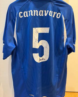 Maglia calcio "cannavaro" autografata