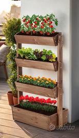 Fioriera in legno da balcone