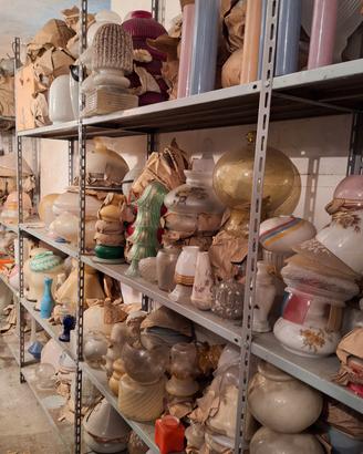 100 mq di vetri per lampade e lampadari