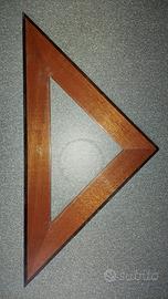 Squadra da disegno in legno vintage