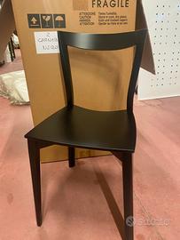 Sedie sedia carnaby dal segno design nero nuovo