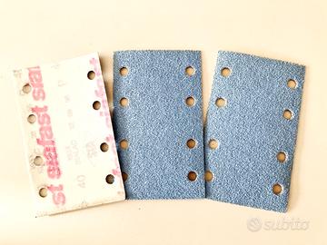 Lotto carte abrasive P40 rettangolari 81X133mm