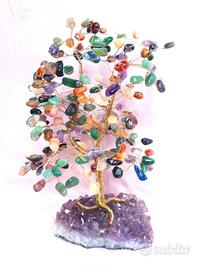 Albero vita Geoide ametista viola del Brasile