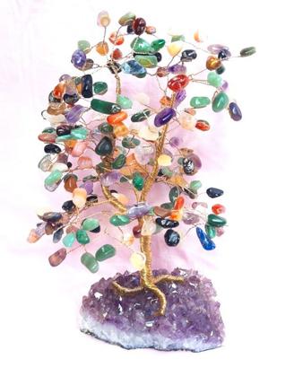 Albero vita Geoide ametista viola del Brasile