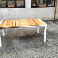 Tavolo per esterno con top in teak 180/240