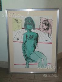 Litografia a colori Bruno Cassinari