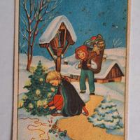cartolina Buon Natale vintage