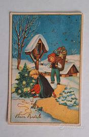cartolina Buon Natale vintage