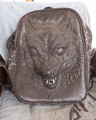 Zaino faccia lupo