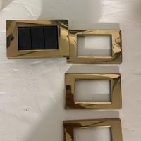 Placche  luce modello Ave  Serie 45 ottone