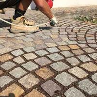 Posa porfido corte giardino altro paviment a Bra