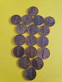 Monete n 17 cent 5 spiga dal 1920 al 1935
