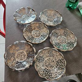 6 piattini da frutti originali anni '30