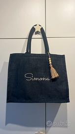 Borsa da mare in Juta 100% personalizzabile