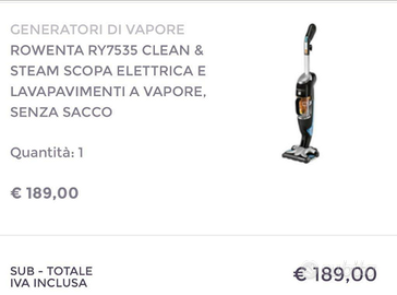 Rowenta ry7535 clean & steam