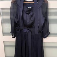 Abito elegante in 100% Seta 💎 Blu Notte