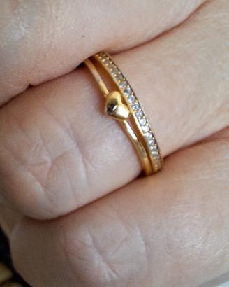 Anello Regolabile Argento 925 e Zirconi