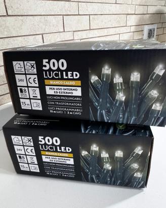 Luci led 500, bianco caldo