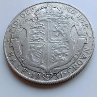 Inghilterra 1921 mezza sterlina argento