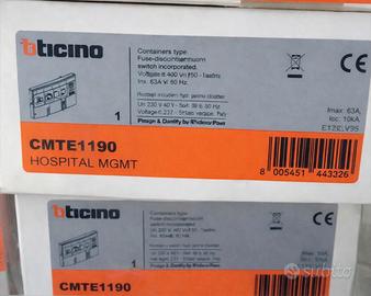 BTicino CMTE1190 Centralino elettrico 63A nuovo