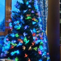 Albero natale fibra ottica alto 2 metri nuovo