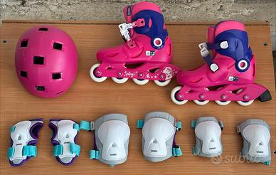 Kit OXELO Roller Blade + Caschetto + Protezioni