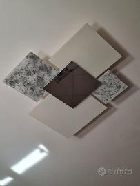 Lampadario a soffitto + plique a muro