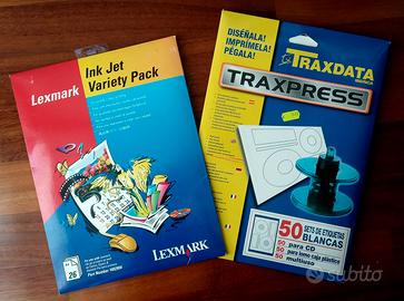 Etichette CD/DVD e carta x stampe colori x inkjet