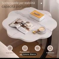 Tavolino laterale a forma di C