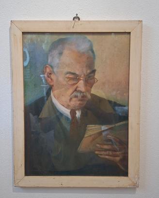 Intenso dipinto vintage (59x46 cm) su cartone