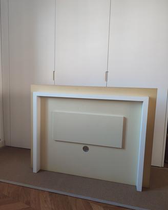 pannello porta TV con foro per cavi