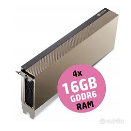 Acceleratore NVIDIA A16 64GB (4x16GB) PCIe 4.0 VDI