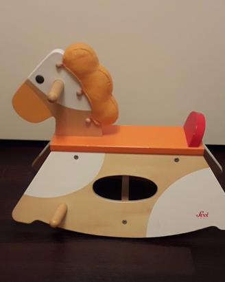 Cavallo a dondolo SEVI in legno, mai utilizzato