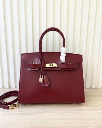 Borsa a mano Hermès Kelly in pelle bordeaux