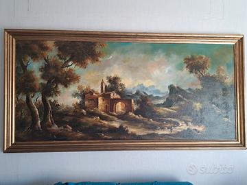 quadro bucolico con cornice