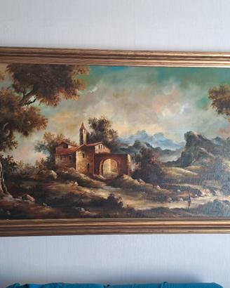 quadro bucolico con cornice