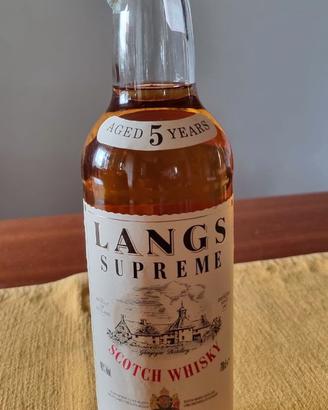 Bottiglia vintage di Langs Supreme Whisky