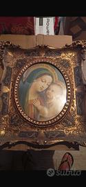 Quadro cornice madonna del buon consiglio barocca