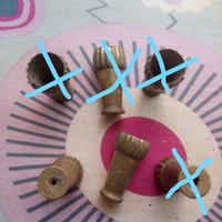 Coprigambe ottone per sedie vintage