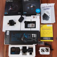 Gopro hero 11, media mod, max lens, perfetti!!!
