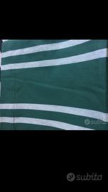 Tele Olona marrone, verde, rigato per tendoni
